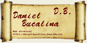 Daniel Bučalina vizit kartica